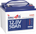 12V 50Ah TM LiFePO4 Battery with Low-temp Protection, 15000+ Cycles Battery with Grade A Cells, Built-in 50A BMS, Deep Cycle Lithium Battery Perfect for Trolling Motor, Kayak, RV,Camping