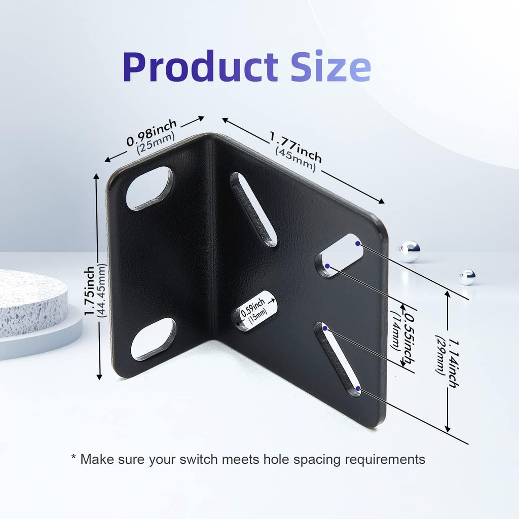 Rack Mount Kit Universal 1U Rack Ears with Adjustable Holes Distance, Compatible for Most Cisco, NETGEAR,Dell, D-Link, Linksys, TRENDnet and Buffalo Tech Switches