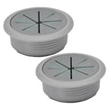 2 Pcs Desk Grommet 2" / 50 mm, Desk Hole Cover for Cables, Cable Grommet ABS Plastic, Desk Hole Grommet for Home & Office Pc, Detachable Cable Cord Organizer, Dark Grey