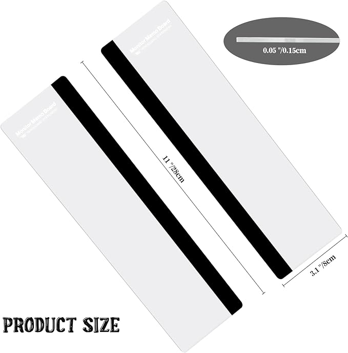 MDOZQ Office Desk Accessories 2pcs Computer Monitor Memo Board Message Board - Image 3