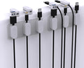 Magnetic Cable Clips [10-Pack] – Chargeworx Cord Organizer for Desk, Nightstand, Car, Wall – Strong Adhesive Wire Holder for USB-C, Lightning, Micro-USB – Tangle-Free, Snap-On, Easy Cable Management