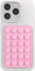 Silicone Phone Sticky Grip, Suction Phone Case Mount for iPhone and Android, Hands-Free Sticky Cell Phone Grip, Mobile Fidget Mirror Holder for Selfies and Videos