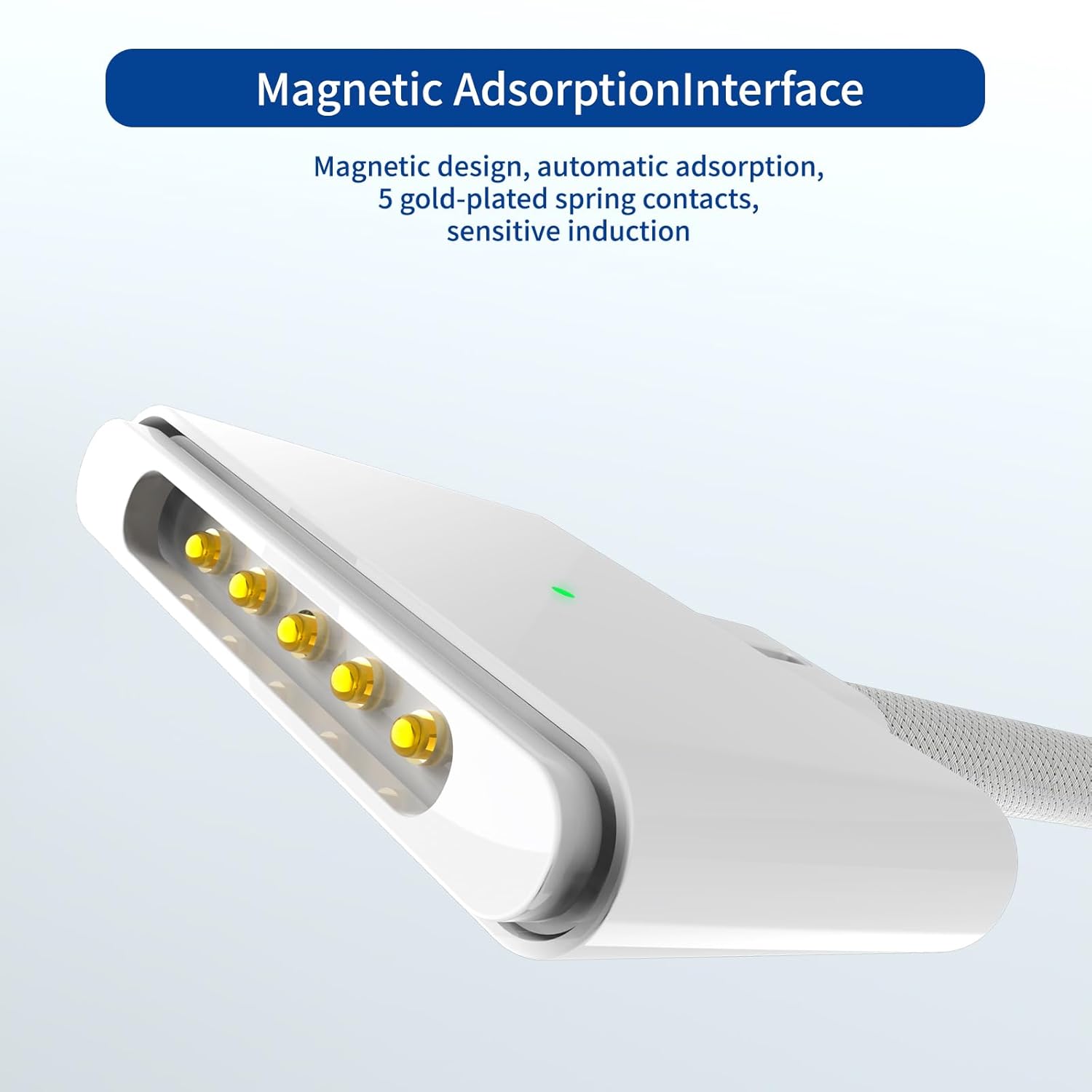 140W USB-C to Magnetic 3 Cable, Safe Charging Cable Compatible with MacBook Pro 2021 M1 Pro & Max 14" 16", MacBook Air 2022 M2, 2023 M2 Pro & Max 14" 16" - 6.6ft White