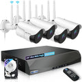 WEILAILIFE 【Dual Antenna Enhanced & 2-Way Audio】 Outdoor Wireless Security Camera System, WiFi Video Surveillance, Wireless Surveillance Camera System, Home Security Cameras