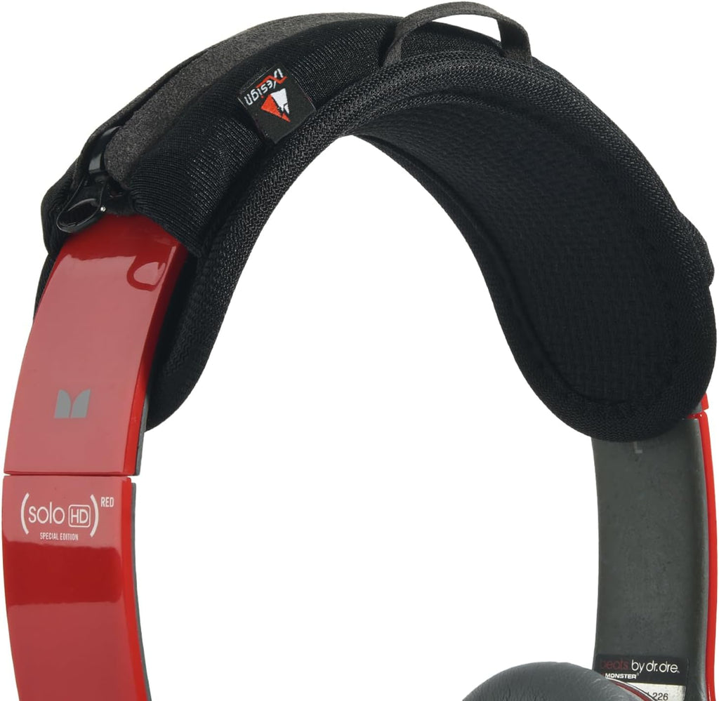 TXEsign Universal Replacement Headband Cushion Pad Cover Protector Compatible with ATH M50X, QC 35i/35ii, QC25, Solo 2/Solo 3, Studio 2/3 Headphones (Black)