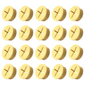 20Pcs Desk Grommet, 3/4" (20mm) Yellow Silicone Cord Hole Cover, Flexible Rubber Wire Grommets, Wall Grommets for Cables Management, Table, Countertop, Cabinets and Furnitures Wire Organizer
