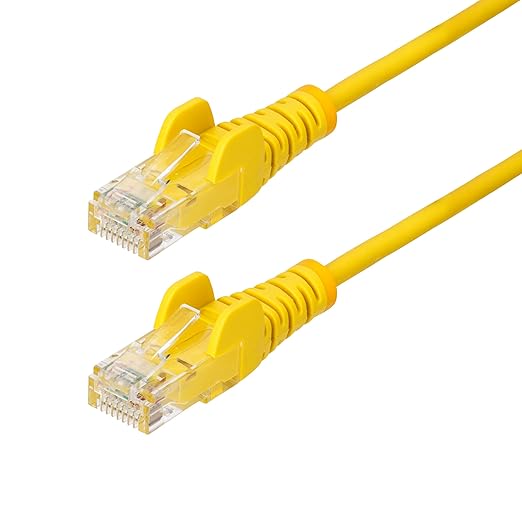 StarTech.com 30ft Yellow Slim CAT6 Ethernet Cable, Snagless RJ45, 28AWG Pure by StarTech