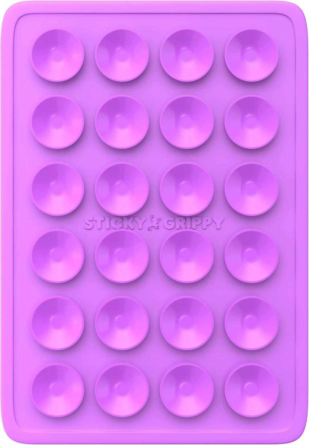 Suction Phone Case Mount, Sillicon Adhesive Phone Accessory for iPhone and Android, Hands-Free Fidget Toy Mirror Shower Phone Holder, Tiktok Videos and Selfies (Purple)