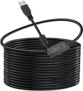 LDKCOK 30FT Active USB Extension Cable 2.0 Male to Female with A Extension chipset Signal Booster - Active Extension/Repeate