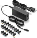 ZOZO Universal Laptop Charger 90W AC Adapter for HP Dell Gateway Toshiba Lenovo Acer ASUS Samsung Sony Ultrabook Chromebook DC Output 12V 15V 18.5V 19V 19.5V 20V Power Supply Cord with 19 Tips