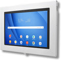 TABcare Locking Anti-Theft Metal Case for Samsung Galaxy TAB 3 4 10.1" Tablet for Kiosk, POS, Store, Show Display, Time Clock (TAB 3/4 10.1, White)