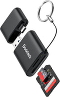 SD Card Reader, Dockteck USB 3.0 Card Reader to Micro SD Card Adapter, 5G SD Memory Card Reader, USB A - C Adapter, Dual-Slot Card Reader for UHS-I SD/Micro SD/SDHC/SDXC/MMC, Support OTG for Plug&Play