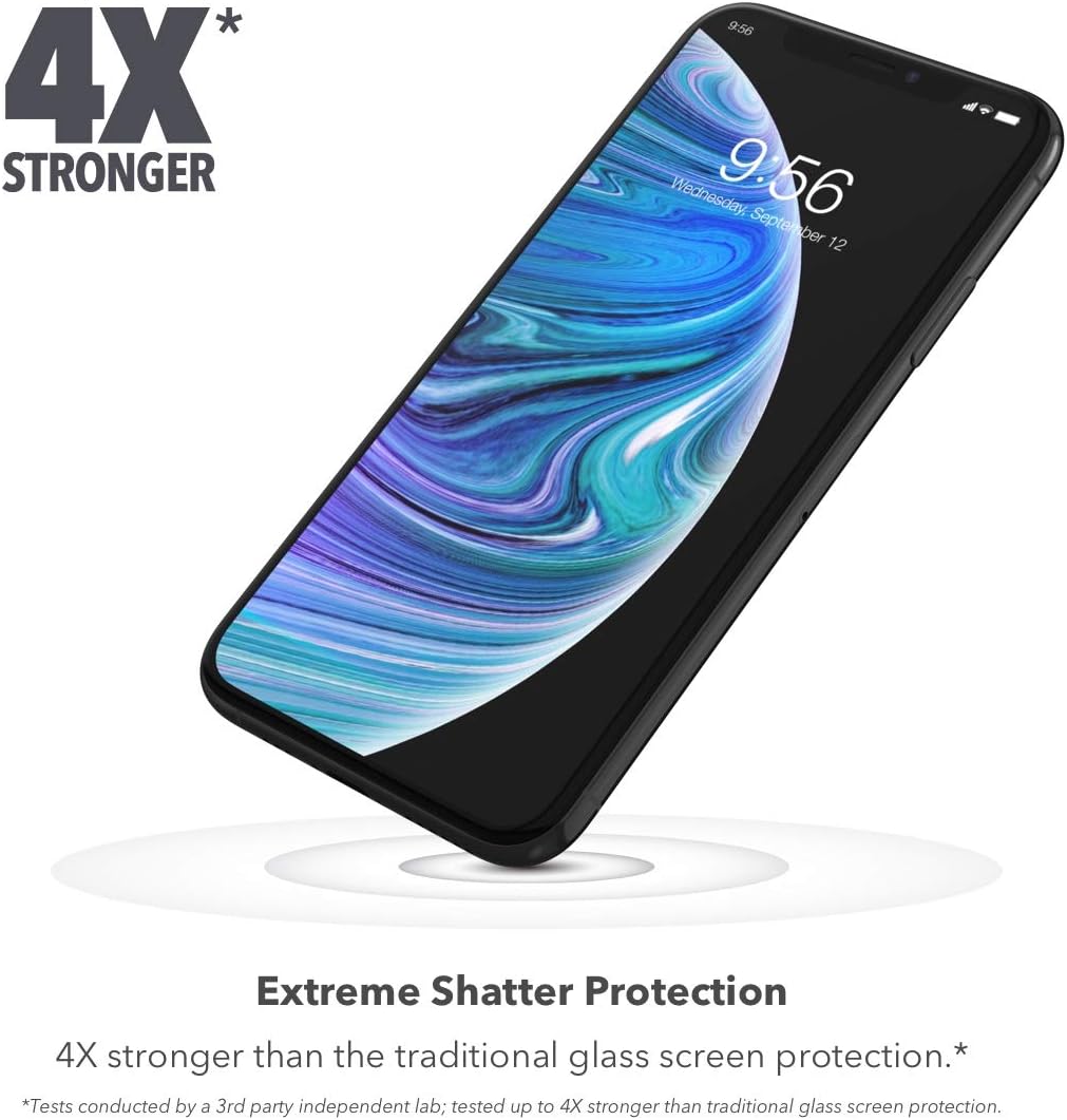 ZAGG InvisibleShield Glass Elite Screen Protector - Made for Apple iPhone 11 - Case Friendly Screen - Impact & Scratch Protection (200103913)