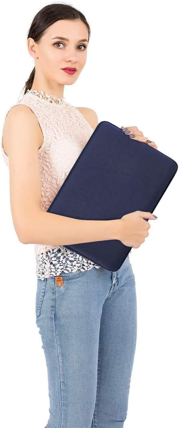 MOSISO Laptop Case 13.3 inch, 13-13.3 inch Laptop Sleeve Bag Compatible with MacBook Air/Pro 13/Pro 14 M5 M4 M3 M2 M1, HP Dell ASUS Lenovo, Neoprene Computer Sleeve Bag with Small Case, Navy Blue