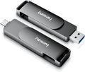 512GB Fast External SSD Flash Drive Up to 2000MB/s USB3.2 Gen2, 2-in-1 Dual USB A +Type-C Drive, USB Memory Stick Solid State Thumb Drive for iPhone 15/16/Android/Windows/MacPC/Laptops