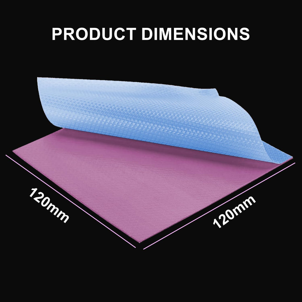 Maxtor Thermal Pad 16.8 W/mK,Thermal Pads for GPU/CPU/LED/Cooler,Excellent Heat Conduction，High Temperature Resistance (120x120x1.5mm（1pcs）)