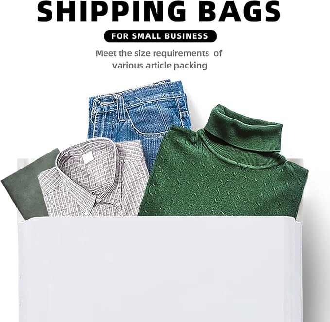 POLYSELLS 200 pcs 7.5x10.5 Inches White Poly Mailers Shipping Envelopes - Image 6