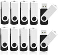 KOOTION 10 Pack 32GB Flash Drive USB 3.0 Thumb Drive USB Drives Jump Drives Keychain Memory Stick Black
