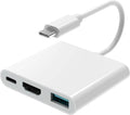 AIRSKY USB-C Digital Av Multiport Adapter, USB C to HDMI Adapter for iPhone 15/16 to TV with Fast Charging Port Two-Way, USB3.1 and 4K HDMI Output Compatible with Iphone15 / 16 Ipad pro Mackbook Pro