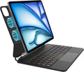 Keyboard Case for iPad Air 11-inch (M3 2025 / M2 2024) & iPad Pro 11 inch(1st/2nd/3rd/4th Gen) – Magic-Style Magnetic Backlit Keyboard Case -Multi-Touch Trackpad for iPad 10.9 5th/4th Gen (Black)