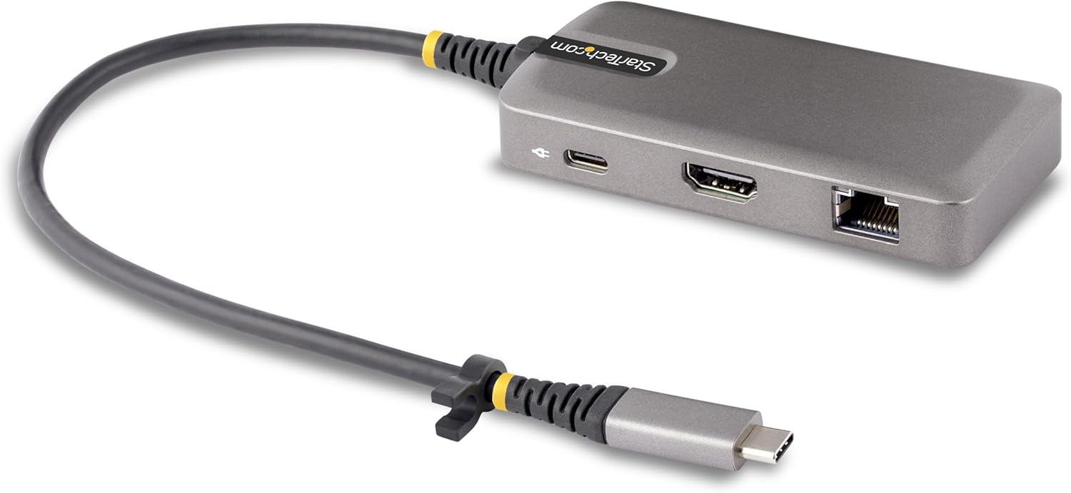 StarTech.com USB-C Docking Station for MacBook Pro M1 M2 M3 M4 and Windows, 4K 60Hz HDMI Video, HDR10, USB 5Gbps Hub, 100W Laptop Charging, GbE