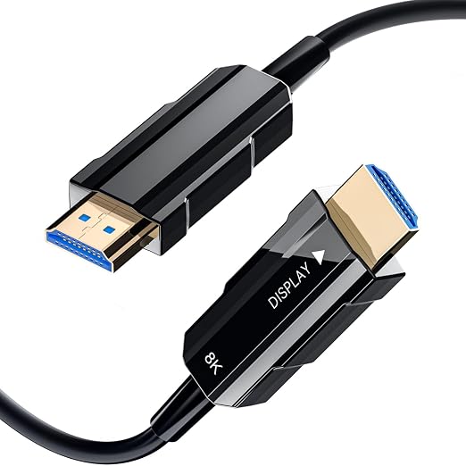 8K HDMI 2.1 Cable 10ft, Fiber Optic HDMI Cable, Ultra High Speed Thin HDMI Cord by RUBMUD