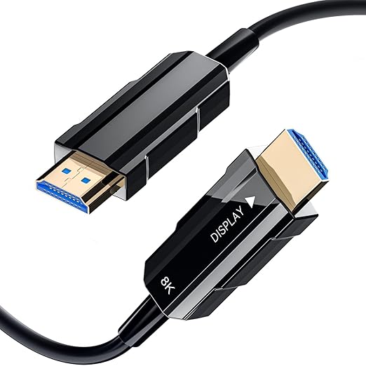 8K HDMI 2.1 Cable 3.3ft, Fiber Optic HDMI Cable, Ultra High Speed Thin HDMI Cord by RUBMUD