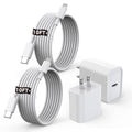[Apple MFi Certified]10FT Fast iPhone Charger,Extra Long Apple Charger Fast Charging 2Pack 20W USB C Charger Block Plug + 10Foot Lightning Cable Cord for iPhone 14/Pro/Pro Max/Plus/13/12/11/XS/XR/X/SE