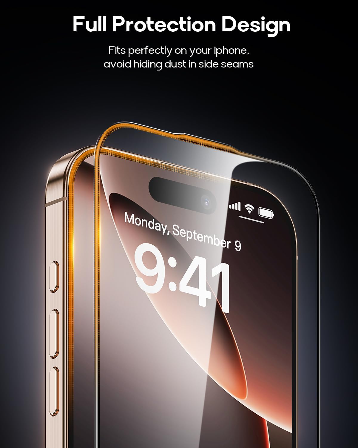 3 Pack for iPhone 14 Plus/iPhone 13 Pro Max Tempered Glass Screen Protector, Dust Free CABIN, Auto Positioning, Bubble Free, High Definition, Easy Installation,9H+ Hardness