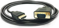 HDMI to VGA Cable, 1080P HDMI Male to VGA Male M/M Video Converter Cord VGA Adapter Compatible w/HDMI Desktop, Laptop, DVD to 15 Pin D-SUB VGA HDTV Monitor Projector - 6Feet