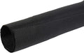Black Braided Cable Management Sleeves Wire Loom Tubing Cord Protector Self-Wrapping (3/8"-12Feet)