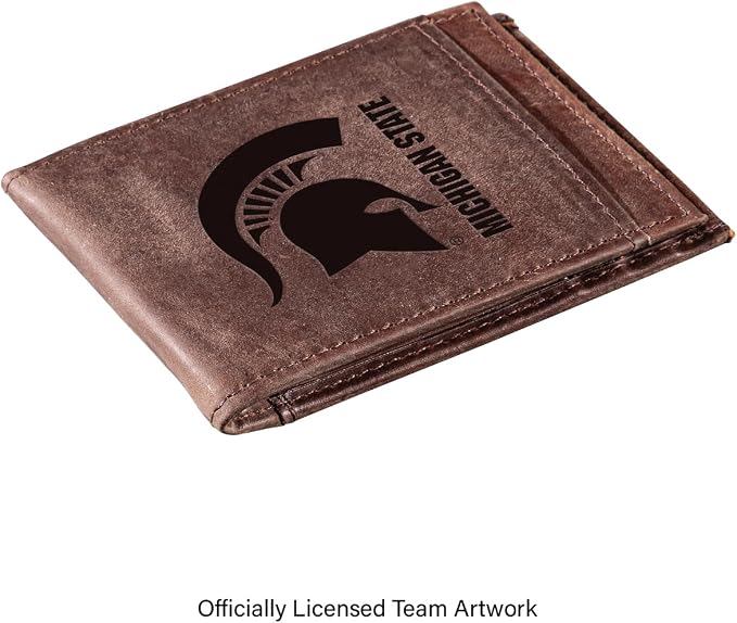 Team Sports America NCAA Michigan State University Front Pocket Slim Wallet - Image 2