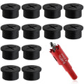 3/4 Inch(20mm) Desk Grommet,13 Pieces Wire Grommet, Desk Hole Cover for Cables with Hole Saw,Plastic Cable Cord Wire Hole Cover for Desk, Table,Cabinet,Countertop and Other Furniture(Black)