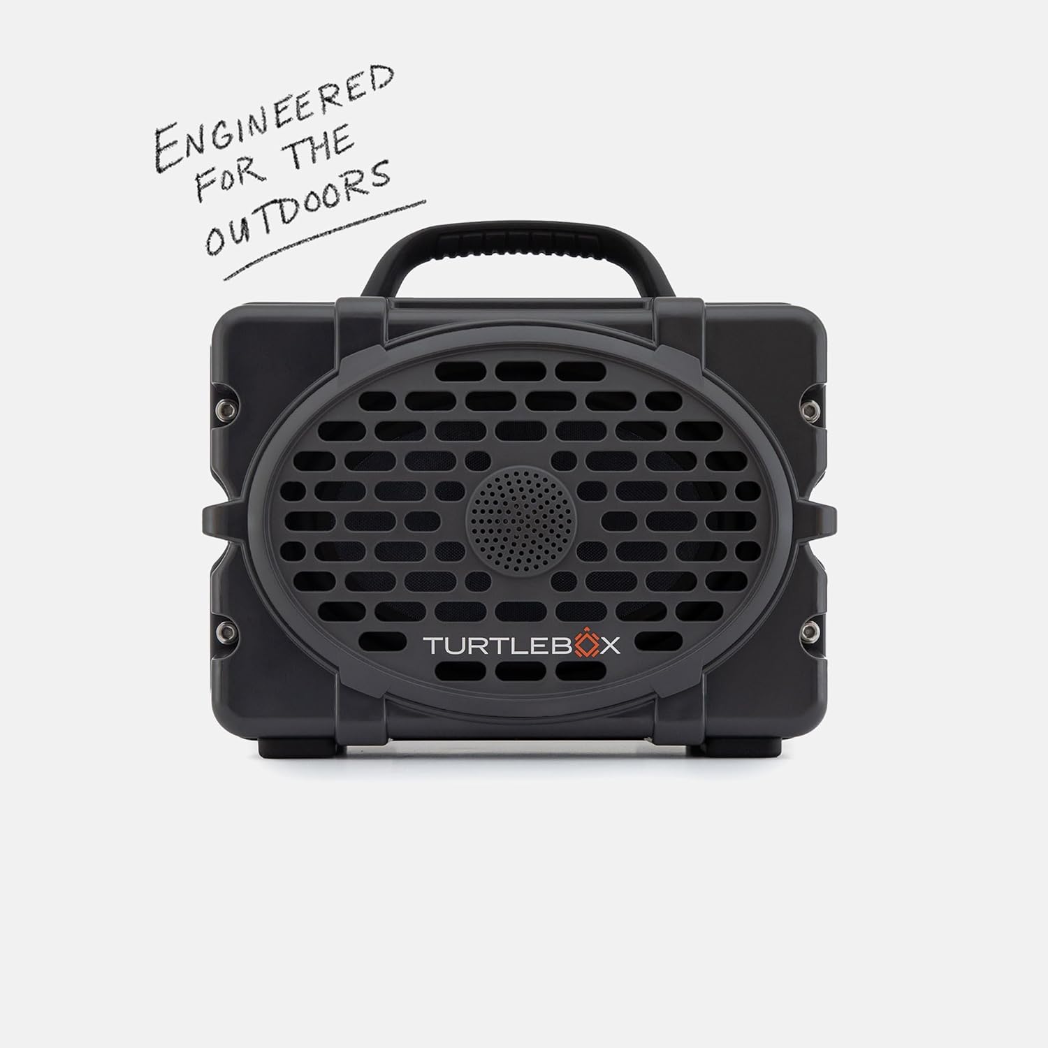 Turtlebox Original Gen 3: Portable Outdoor Bluetooth Speaker – Ultra-Loud (120dB), Waterproof (IP67), Rugged, Impact-Resistant, 3-Day Battery | Party Mode: Unlimited Pairing Stereo, Gray/Gray