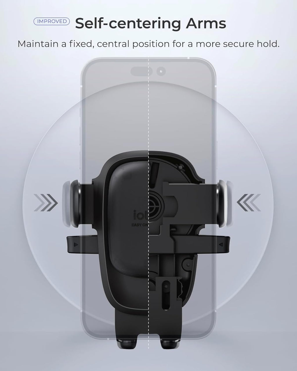 iOttie Easy One Touch Advanced Air Vent Car Phone Mount - Universal Cell Phone Holder for iPhone, Google, Samsung, Moto, LG, and All Other Smartphones
