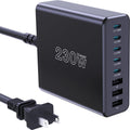 230W USB C Charging Station, Graaci Compact 8 Ports GaN Desktop Charger, PD 100W PPS 45W Super Fast Charger, Laptop Wall Charger Block for MacBook Pro, iPad, iPhone 15/14, Galaxy S24/S23, and More