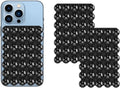 2024 Upgrade 2PCS Silicone Suction Cup Phone Case Adhesive Mount,Adhesive Grip, Sticky Suction Cup Phone Holder & Suction Phone case Holder TikTok & Selfies (Black, 5x7 Single Sided)