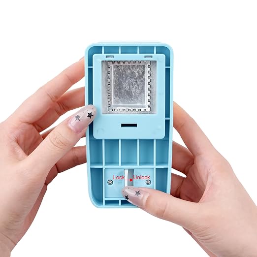 BAOFALI 2Pcs/Set Stamp Puncher 1x1inch &1x0.8inch Rectangular Postage Stamp - Image 8