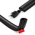 12ft Cord Cover Floor for Extension Cords, Self-Adhesive Floor Cable Cover to Protect Cables & Prevent Tripping, PVC Cord Hider Protector, Internal Wire Management Channel Diameter: 0.39", Black