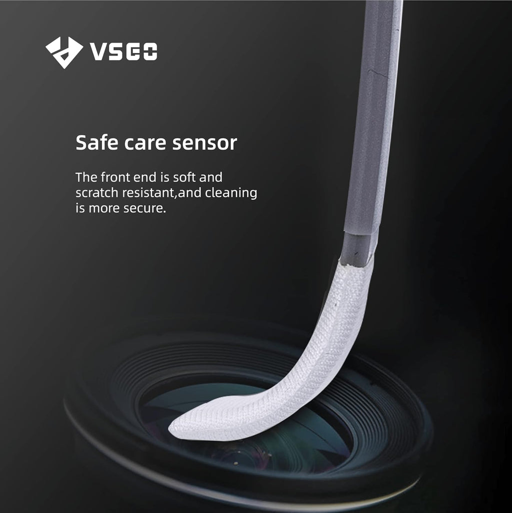 VSGO 4/3 Sensor Cleaning Kit for Mirrorless MILC and ILDC Cameras, 6pcs Micro Four Thirds CMOS Cleaner Swabs (12mm) and 10ml Cleaner Included (VS-S01E)