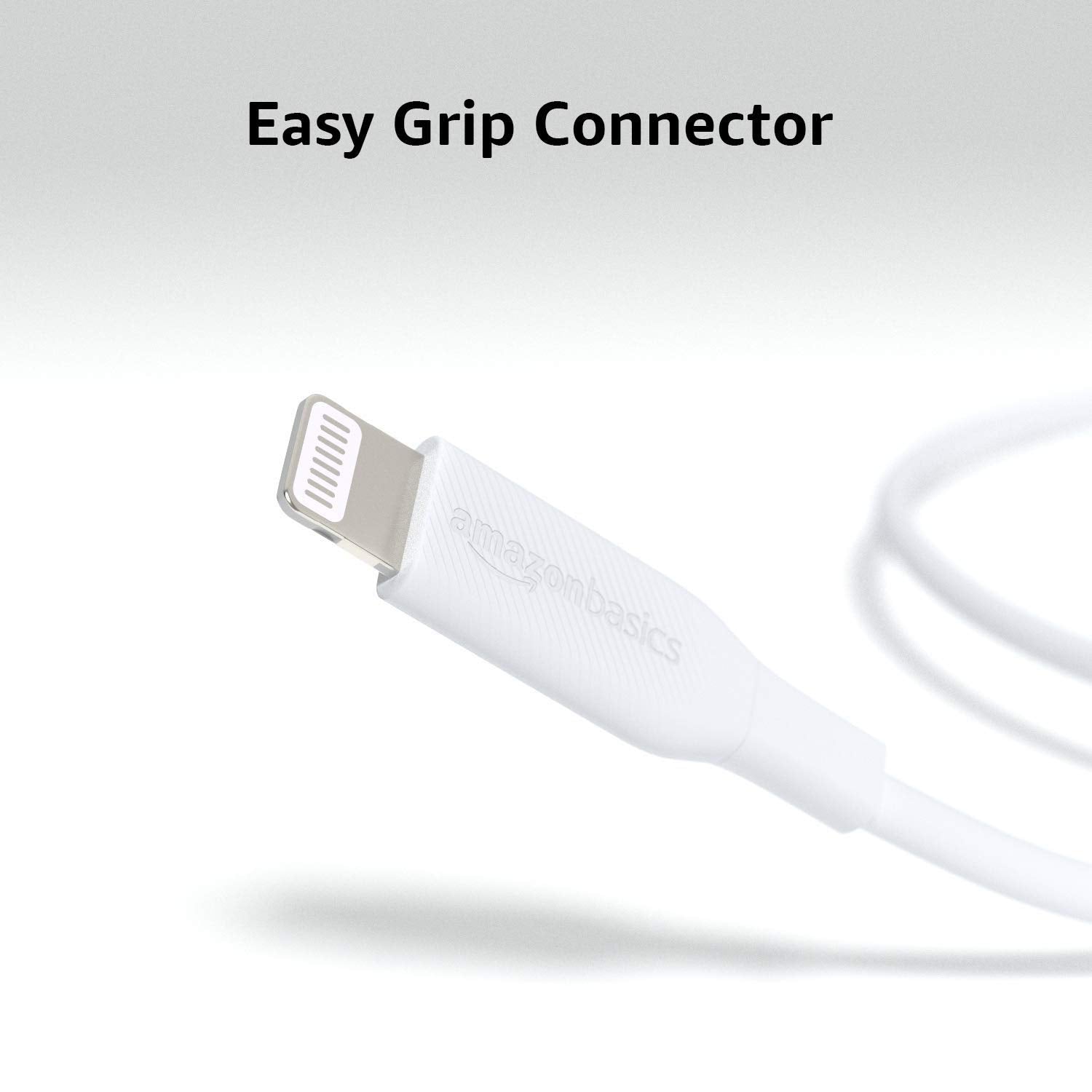 Amazon Basics USB - C to Lightning ABS Charger Cable, MFi Certified Charger for Apple iPhone 14 13 12 11 X Xs Pro, Pro Max, Plus, iPad, 6 foot, White