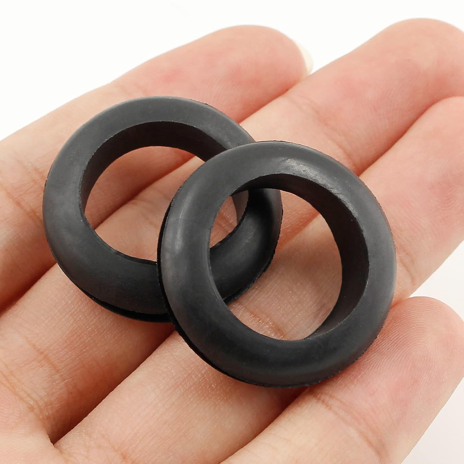12 Pcs Rubber Grommets, 0.98" Inside Diameter 1" Drill Hole Rubber Wire Grommets O Ring Grommets for Wire, Firewall, Cables, Plugs, Automotive