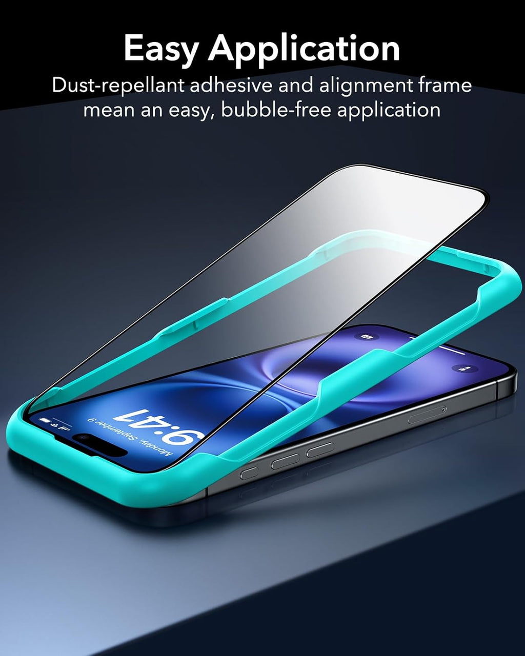 ESR 3 Pack for iPhone 16 / iPhone 15 Screen Protector, [9H Hardness] [Military Grade Shatterproof] Full Coverage Tempered Glass Film with Easy Installation Tool, HD Clear, Scratch Resistant
