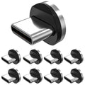 Magnetic Connector Tips Head for Type C Android Devices (9 Pack), Magnetic Phone Cable Adapter
