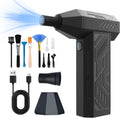 Compressed Air Duster Kit 130,000 RPM Electric Air Duster 4-Gear Adjustable Cordless Air Blower Rechargeable for Computer, Keyboard, House, Outdoor and Car