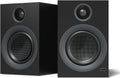 Bluetooth Bookshelf Speakers, 75W Powered Active Speaker with 4 Inch Woofer, HiFi Speaker with aptX Bluetooth USB for Home, Studio, Gaming, Set of 2, Black