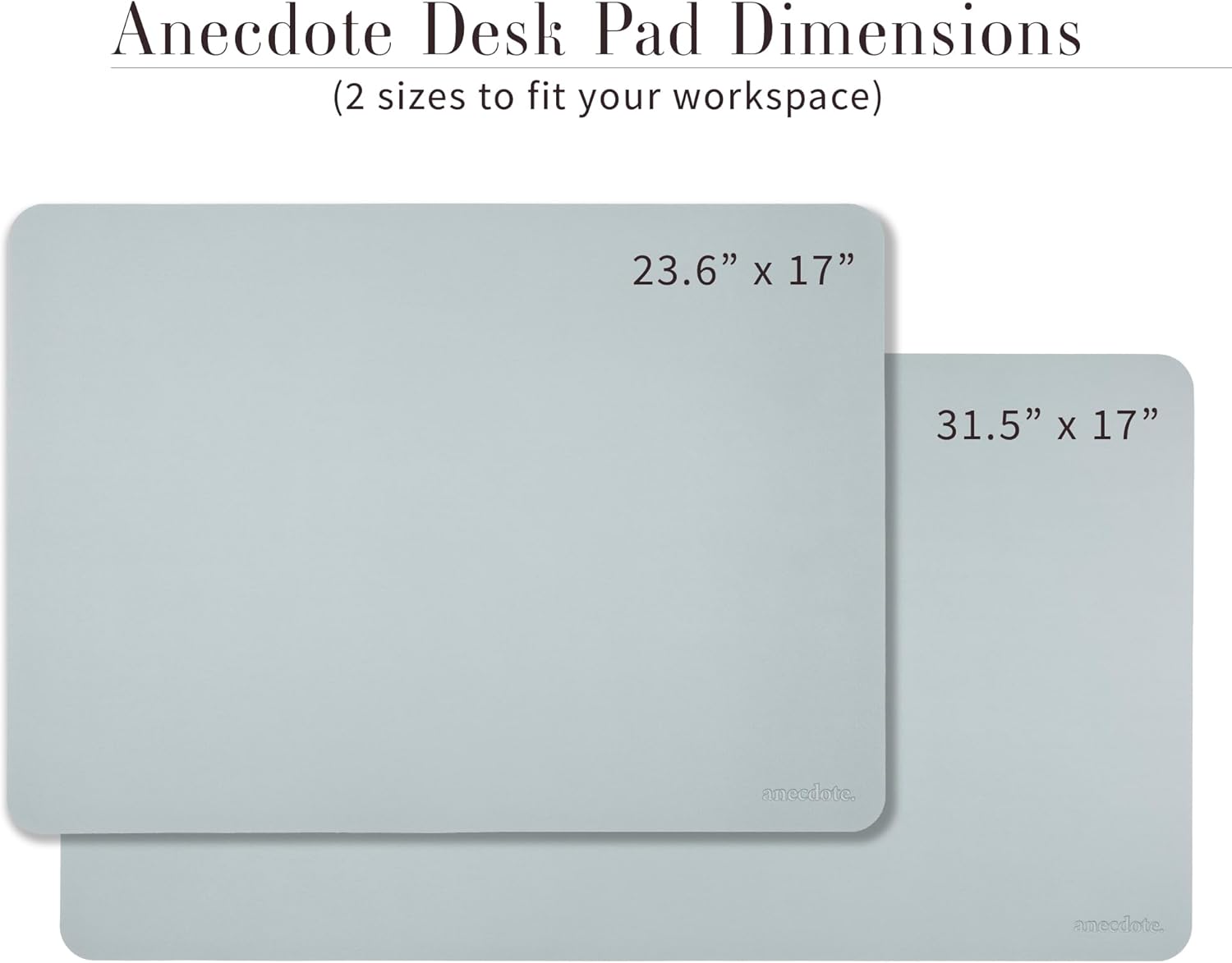ANECDOTE Vegan Leather Desk Pad - 31.5"x17" Desk Mat for Your Office. This Quality Large Mouse Pad has Chic Elegance, Professional Look & Satisfying Touch - The Perfect Leather Mouse Pad for You!