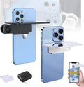 Mirror Effect Lens - Capture Stunning Reflections Instantly, Smartphone Camera Mirror Reflection Clip Kit, Adjustable HD Glass Smartphone Photography Flip Mirror, for Travel Photography (Black+White)