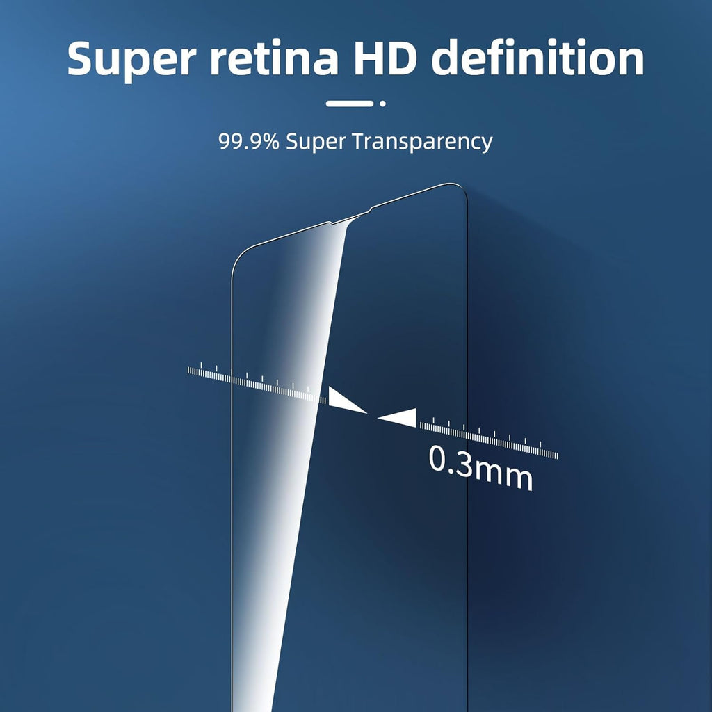 NEW'C 3 Pack Designed for iPhone 14 Pro Screen Protector (6.1"), Enhanced Tempered Glass Protection, Case Friendly Anti Scratch Bubble Free Ultra Resistant