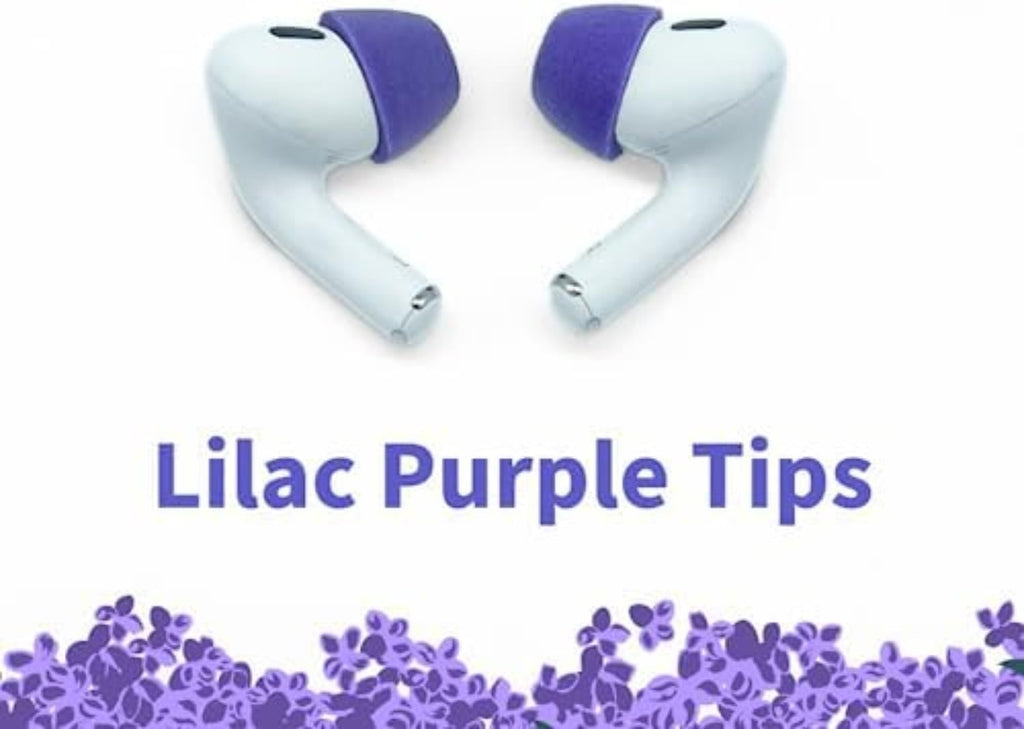 Comply Memory Foam Replacement Earbud Tips for Apple AirPods Pro 1 & 2 | Ultimate Comfort, Secure Fit, Superior Noise Isolation | Anti Slip, Prevent from Falling Out | Purple (S/M/L) (3 Pairs)
